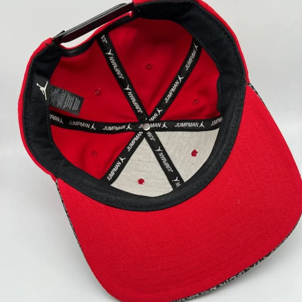 Air Jordan Red Black Jumpman Hat Snapback Cap Men Used‎